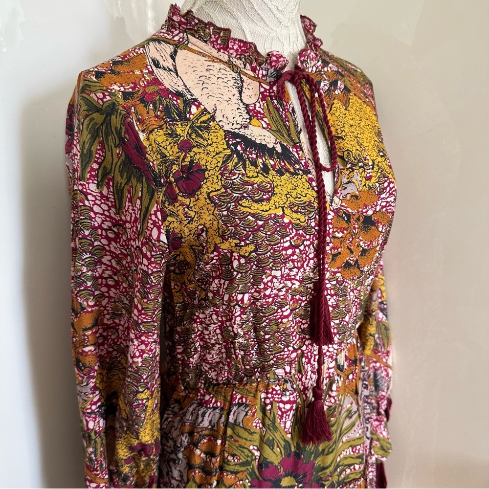 NWT Anthropologie RAGA Fleri Tiered Maxi Dress sz M - Picture 7 of 15